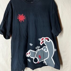 VTG Gloomy Bear Shirt dark horse XL Black Graphic Mori Pony Canyon Anime Kawaii